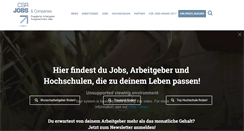 Desktop Screenshot of csr-jobs.de